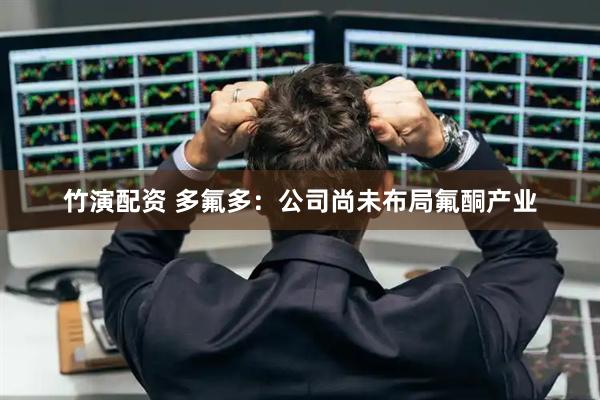 竹演配资 多氟多：公司尚未布局氟酮产业